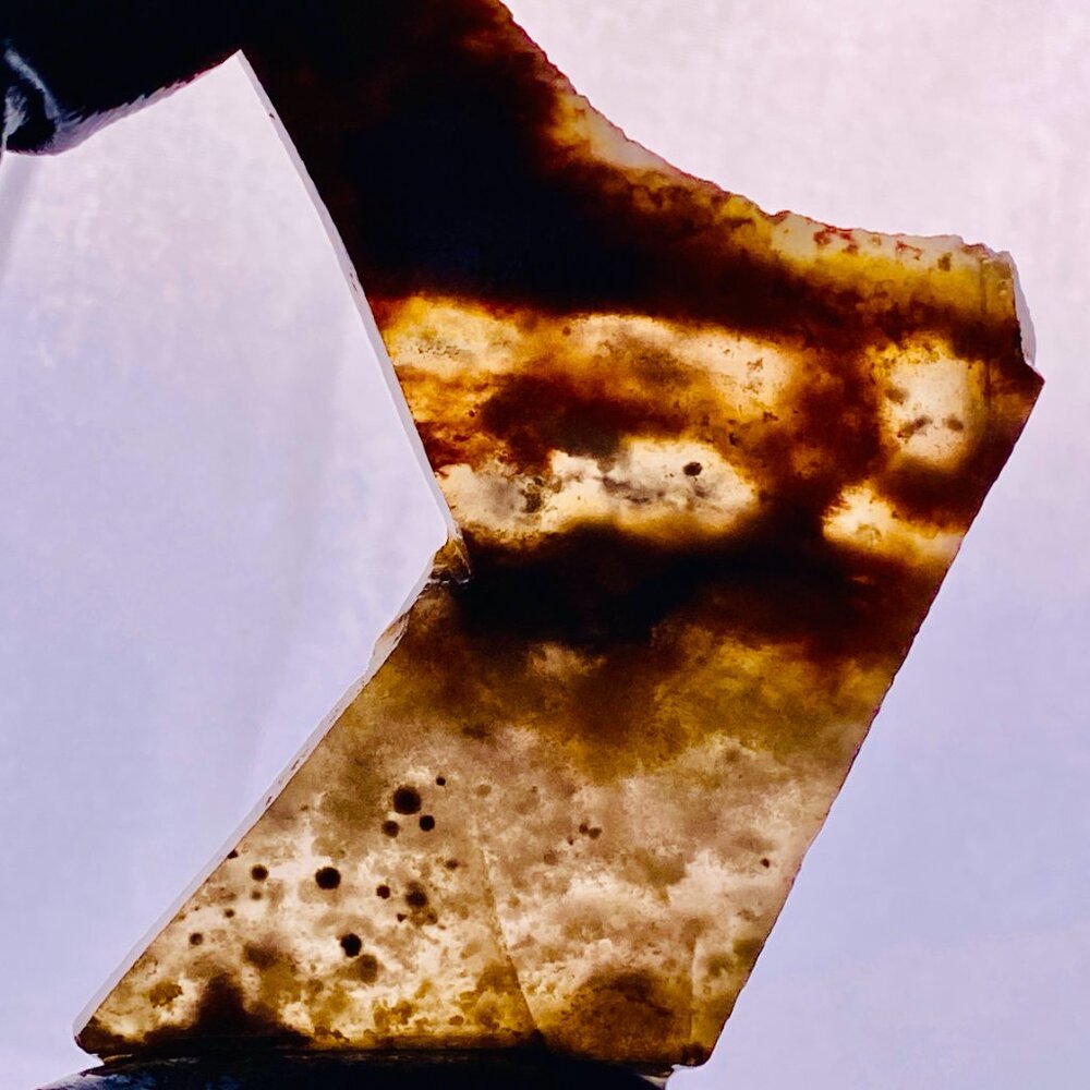 Graveyard Plume Agate Jasper Slab Slice Stone Cab Cabbing Desert Rough - Picture 6 of 7